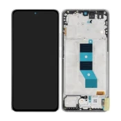 Xiaomi Poco M7 Pro 5G - LCD zaslon + steklo na dotik + okvir (Silver) - 5600070O17P00 Genuine Service Pack