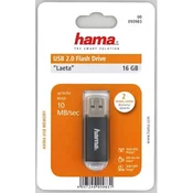 USB HAMA LAETA 2.0 16GB, 10MB/s, sivi