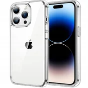shumee Tanek prozoren ovitek za iPhone 14 PRO + steklo