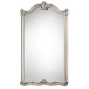 Casa Padrino luxury baroque mirror antique beige/silver - Magnificent baroque style solid wood wall mirror - Luxury furniture in baroque style - Baroque interior - Luxury quality - Made in Italy