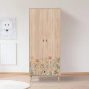 Hanah Home City Gardrop Tulip Ormar, 80x190x45cm, Bež
