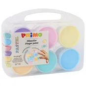 Boja tempera za prste Pastel 100ml x 6boja (caša) u pp kutiji Primo CMP 2212TD6PAST