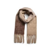 PIECES Šal PCBEA rjava/temno siva