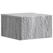 vidaXL vidaXL Stenski nočni omarici Siva Sonoma 49 x 34,5 x 20 cm, (5000247361)