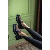 Obuca Trend Ženske mokasine, Crne-leopard