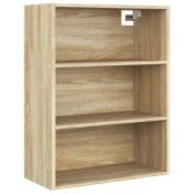 MAISON CHIC Viseča Stenska omarica - Zidna omarica sonoma hrast 69,5x32,5x90 cm iu42, (22062423)