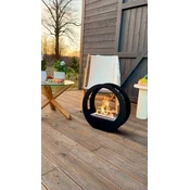 Embrisa Home Bioetanolni kamin ONLY črn – samostoječi kamin za notranjo in zunanjo uporabo 0,5L