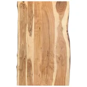 Vidaxl Mizna plošča trden akacijev les 100x(50-60)x3,8 cm