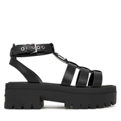 Sandali Tommy Jeans Tjw Fisherman Leather Max Sandal EN0EN02943 Črna
