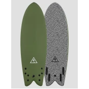 Catch Surf Retro Fish Quad Surfboard military green