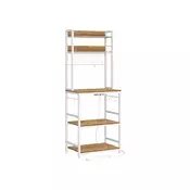 Songmics Kuhinjska polica 40x60x170 cm rjava