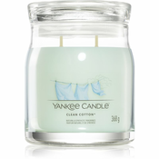 Yankee Candle Aromatična sveča Signature glass medium Clean Cotton 368 g
