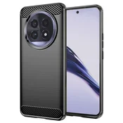 TPU gel ovitek Brushed Carbon za Realme 13 Pro/Pro Plus - črn