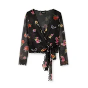 Desigual Bluza rumena/roza/rdeča/črna