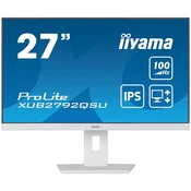 IIYAMA Prolite XUB2792QSU-W6 poslovni monitor - 68.5 cm (27), WQHD (2560x1440), IPS LED, 100Hz, 5ms, 250 cd/m2, mat/bel