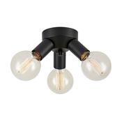 Markslöjd 108549 - Plafonsko svetlo MAZZO 3xE27/40W/230V crna