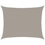 Vidaxl Senčno jadro 160 g/m2 pravokotno svetlo sivo 6x7 m HDPE