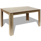 MAISON CHIC Jedilna miza - Kuhinjska miza - Jedilni stol 140x80x75 cm hrast, (21715199)