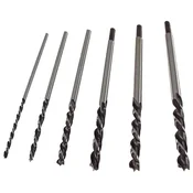 Svrdla za drvo, u plastičnom držaču; 6 kom., 300 mm x 6-8-10-12-13-14 mm (001156, 22460)