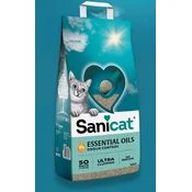 SANICAT Essential Oils Ultra Clumping posip za macke Perfume free 10kg