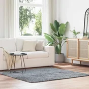 Cupavi tepih s visokim vlaknima NAVARRA srebrnosiva 160x160cm