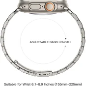 Netolo kovinska zapestnica za Apple Watch – titan