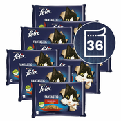 Vrečke FELIX Fantastic okusen izbor hran z zajcem in jagnjetino 36x85 g