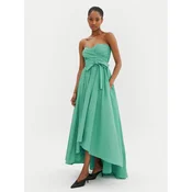 PINKO Večerna obleka 104937 Y3LE Zelena Regular Fit