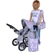 Knorrtoys kolica ruby star grey pink ( 631443 )