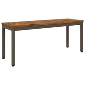 vidaXL Vrtna klop 108,5 x 35 x 45 cm Masiven les akacije Pravokotna