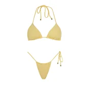 Acuarela Brand Bikini Rio Triangle Bikini Set pastelno rumena
