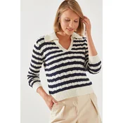 Bianco Lucci Hair Polo Neck Sweater