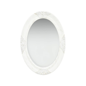 Den Stensko ogledalo v baročnem stilu 50x70 cm belo