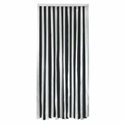 Črna/srebrna izolacijska zavesa za vrata 90x200 cm – Maximex