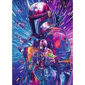 Ravensburger - Puzzle Vojna zvezd: zbirka Hyperspace: Mandalorijanec: zbirka vesoljskega prostora: The HyperSpace: The Mandalorian - 500 kosov
