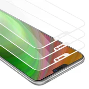Cadorabo CADORABO Vivo X21 - Zaščitna folija v transparentno z belo - 3-pack Kaljeno steklo za zaščito zaslona s trdoto 9H in 3D dotikom, (20548647)