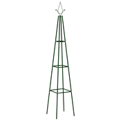 vidaXL Vrtno stojalo za vzpenjavke 2 kosa črno 35x35x195 cm železo