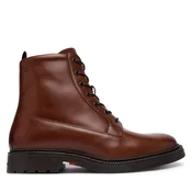 Gležnjarji Tommy Hilfiger Corporate Casual Lth Boot FM0FM06174 Rjava