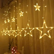 LED padajuce zvezdice i zvezde žute