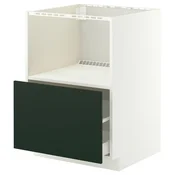 METOD/MAXIMERA Podst omarica za vgrad gspd aparate, bela/Havstorp globoka zelena, 60x60 cm
