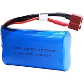 7.4V 1500mAH Li-Ion Battery, for 12428/FY01/FY02/FY03 Rechargeable Accessories Spare Parts for Remote Control RC Cars