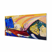 tulup.si Slika na akrilnem steklu Podeželja krajine abstraktna umetnost 100x50 cm 4 obešalnika