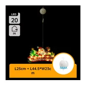 Aigostar - LED Božićna dekoracija 20xLED/3xAAA Srećan Božić 23 cm