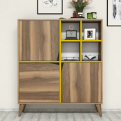 HANAH HOME Pulse Walnut Yellow komoda