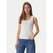 Calvin Klein Jeans Top LV047F355G Bež Slim Fit