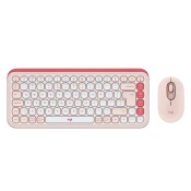 LOGITECH Tipkovnica in miška POP Icon Combo, Bluetooth, roza, SLO g.
