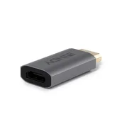 LINDY DisplayPort 1.4 HDMI 2.1 transformator Siva 3cm 41095