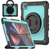 Ohišje za iPad Pro 5/4/3 12,9 s stojalom in naramnico Zeleno