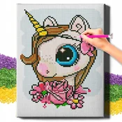 shumee 5D diamantno vezenje z okvirjem diamantna slika mozaik za otroke Oh Art!