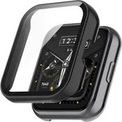 GS Ovitek 2 v 1 z vgrajenim kaljenim steklom za Realme Watch 2 Pro, črn